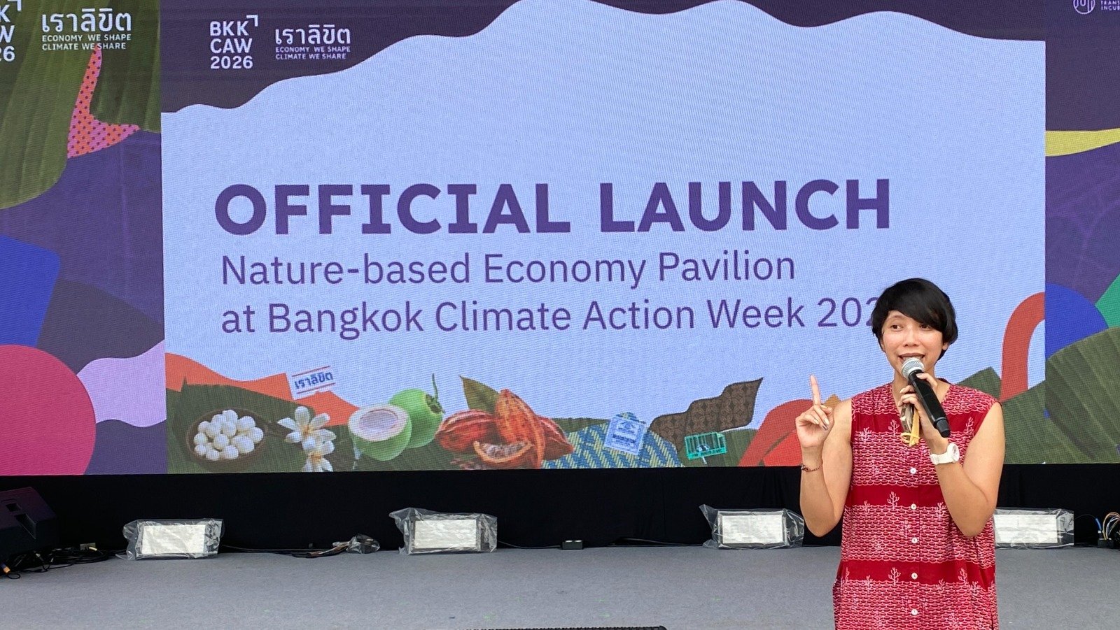 Gita Syahrani membuka Paviliun Ekonomi Berbasis Alam pada 5 Oktober 2026 di Lumini Park, Bangkok, Thailand. Paviliun Ekonomi Berbasis Alam hadir selama Bangkok Climate Action Week yang digelar pada 3-11 Oktober 2026.